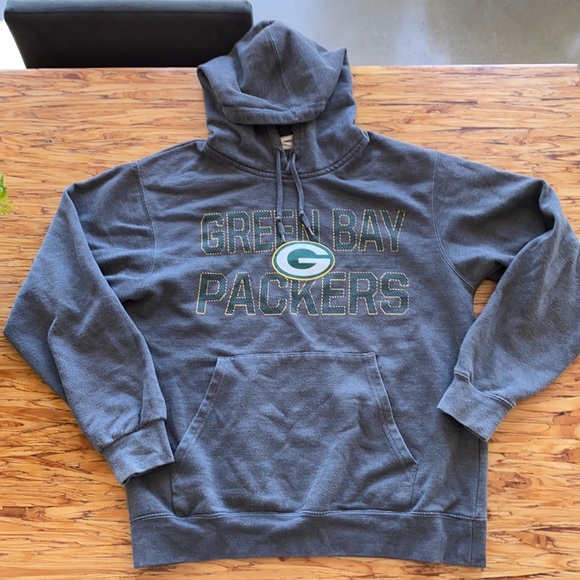 Grey Green Bay hoodie - Picture 1 of 4